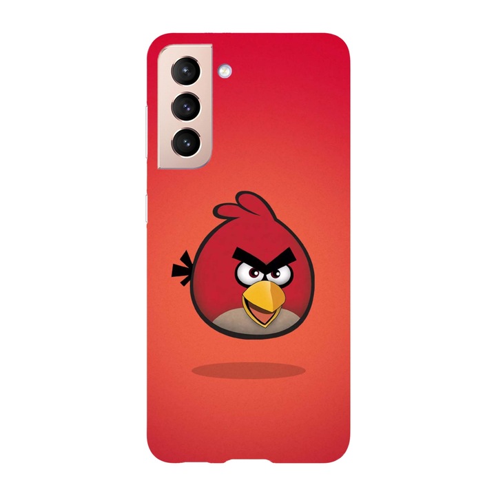 Кейс съвместим с модел Samsung Galaxy S21 Ultra Angry birds Red J. Bird, Силикон, TPU, Обратно