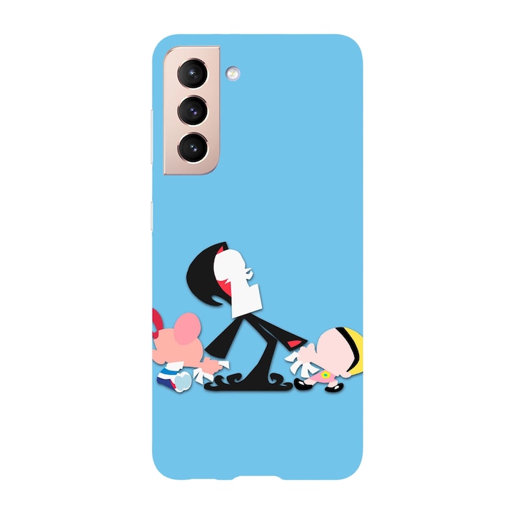 Tok kompatibilis a Samsung Galaxy S21 modell Billy & Mandy bosszantó Grim, szilikon, TPU, fordítva