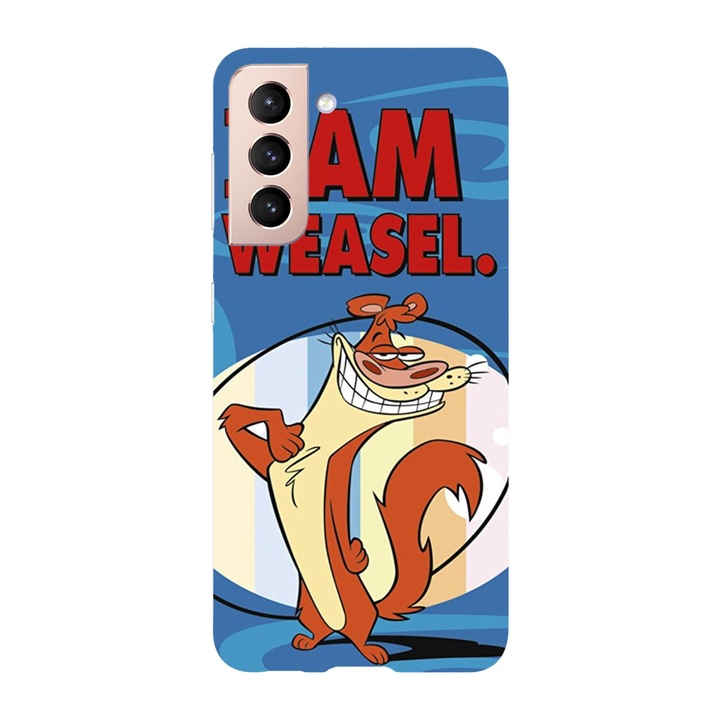 Husa compatibila cu Samsung Galaxy S22 Plus model I am Weasel, Silicon, TPU, Viceversa
