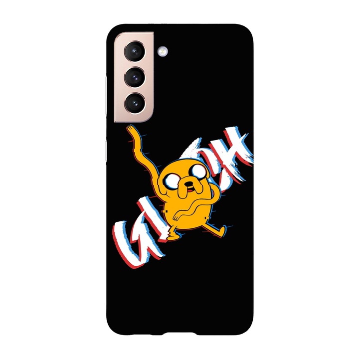 Кейс съвместим с модел Samsung Galaxy S22 Ultra Glitched Jake, силикон, TPU, обратното