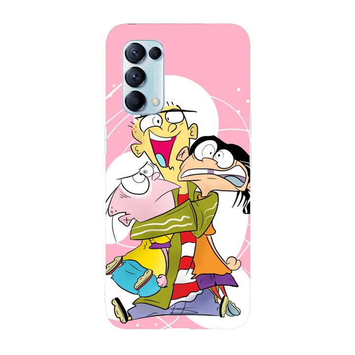 Калъф, съвместим с Oppo Reno 5 Lite модел Ed Edd n Eddy Hug, Silicon, TPU, Viceversa