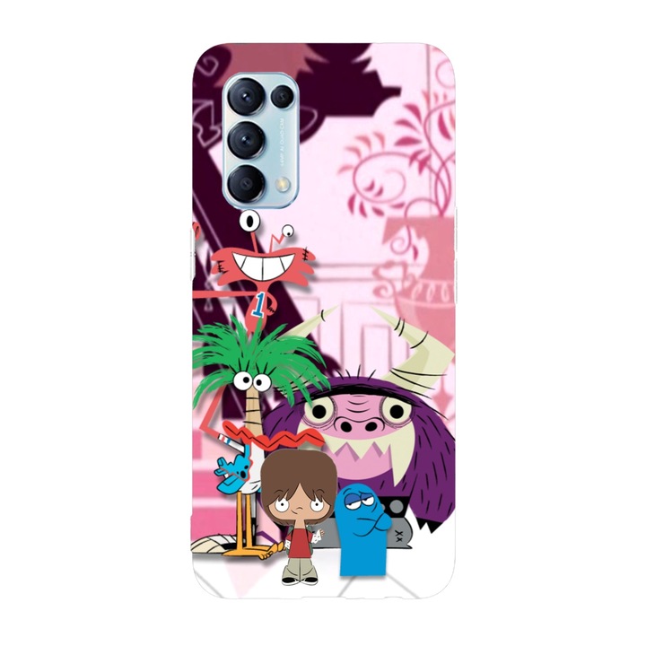 Калъф, съвместим с Oppo Reno 5 4G модел Foster Home for Imaginary Friends, Silicon, TPU, Viceversa
