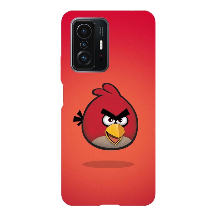 Кейс съвместим с Xiaomi Redmi Note 11 модел Angry birds Red J. Bird, силикон, TPU, обратно