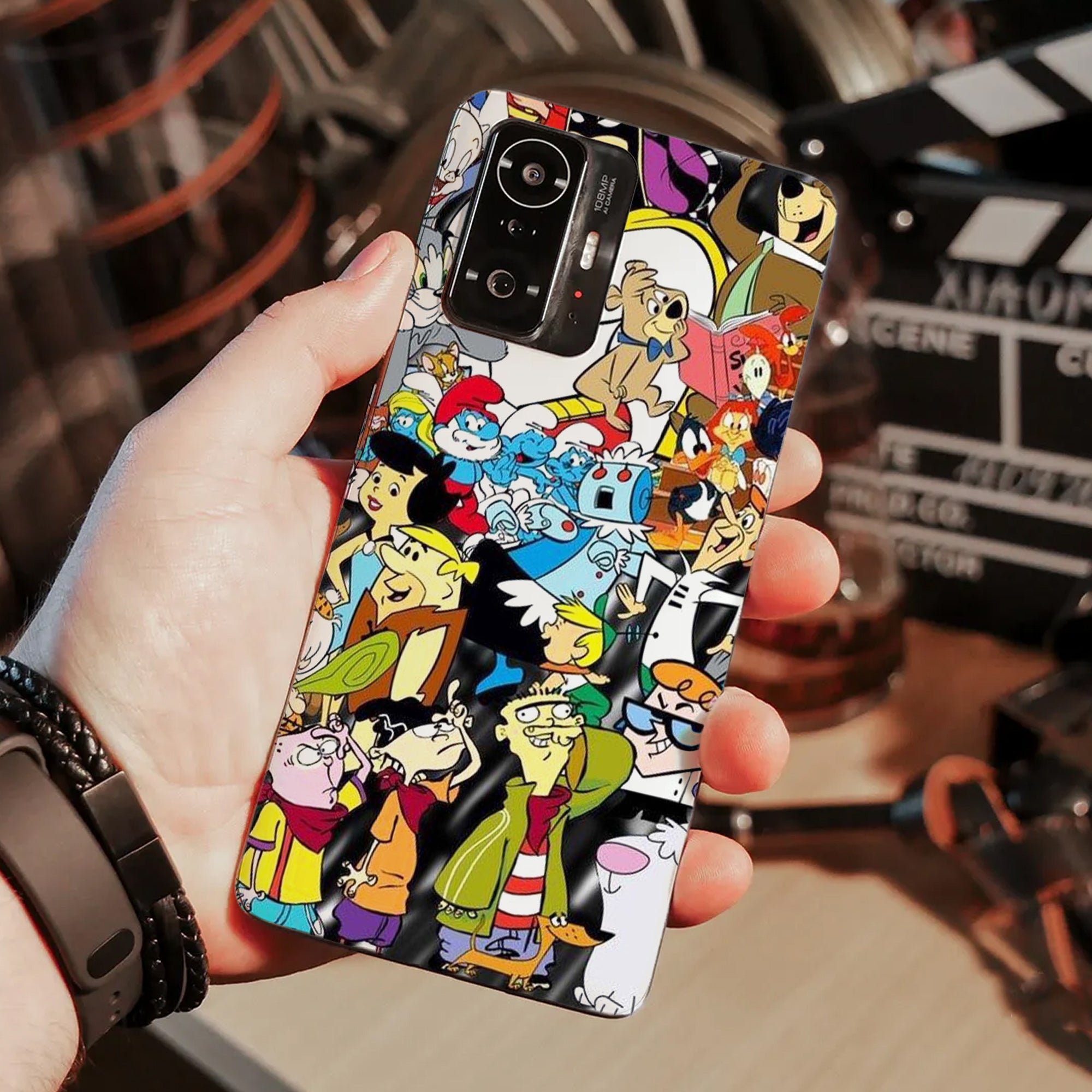 Калъф, съвместим с Xiaomi Mi 10T Lite модел Стари анимационни филми ...