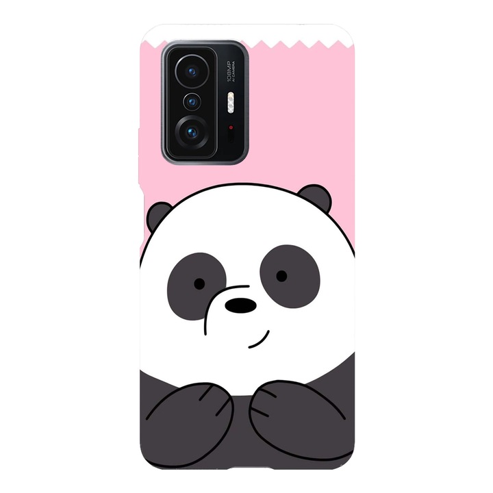 Кейс съвместим с Xiaomi Mi 11i модел Sweet panda We Bare Bears, силикон, TPU, обратното