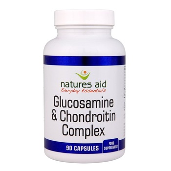 Complex de glucozamina si condroitina Natures Aid, cu vitamina C, macese, ghimbir si turmeric, 90 capsule Complex de glucozamina si condroitina Natures Aid, cu vitamina C, macese, ghimbir si turmeric, 90 capsule
