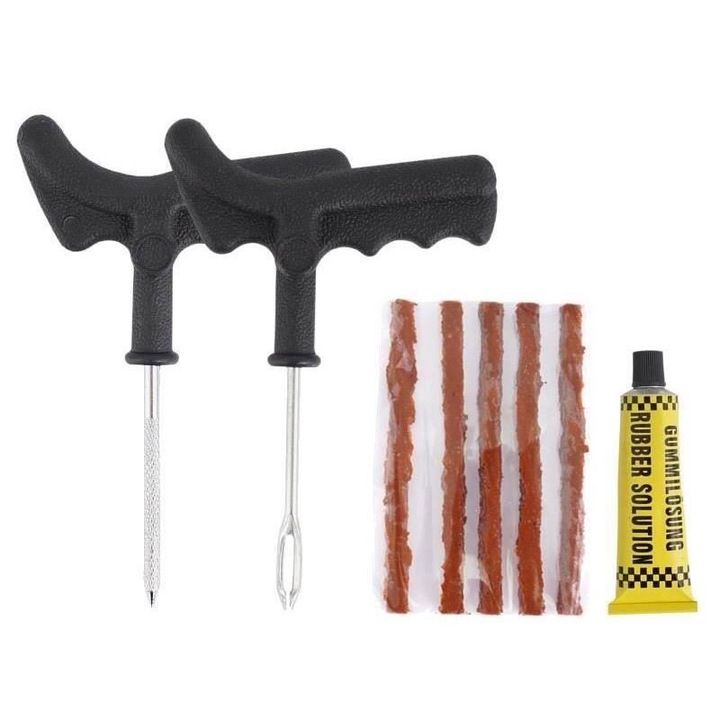 Kit reparatie cauciuc 5 snururi vulcanizare, 2 dispozitive snur si solutie 86499 Carmotion