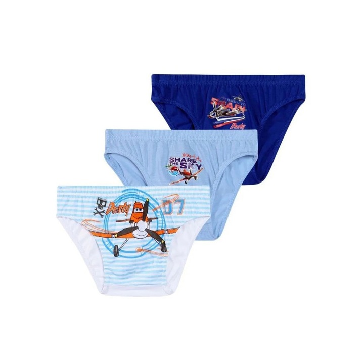 3 pár bugyiból álló készlet SuperWings NH3007 587-tel, Többszínű