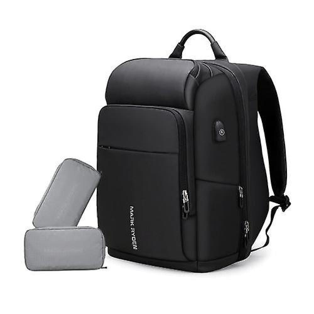 Rucsac/ghiozdan Mark Ryden Smart pentru laptop 15.6", port USB, complet impermeabil, sistem antifurt, unisex, spatios, compartiment produse ude, negru, calatorie, scoala sau servici