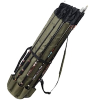 Husa 5 Lansete de Pescuit, Geanta de Transport Undite si Articole de Pescuit, Portabila din Material Oxford Impermeabil, Multifunctional de Mare Capacitate