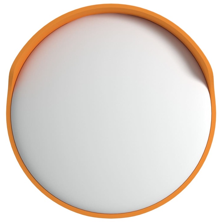 Oglinda trafic convexa exterior vidaXL, portocaliu, 30 cm, policarbonat