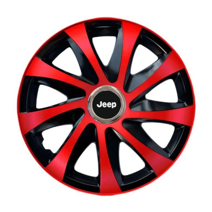 Set 4 capace roti Drift extra red R16 pentru gama Jeep