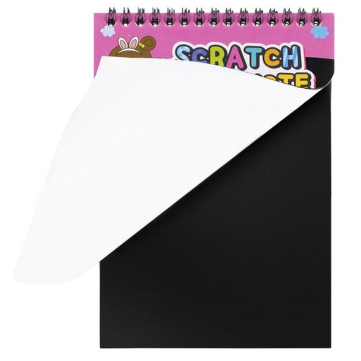 Set de 10 planse razuibile, Zola®, creion din lemn inclus, roz