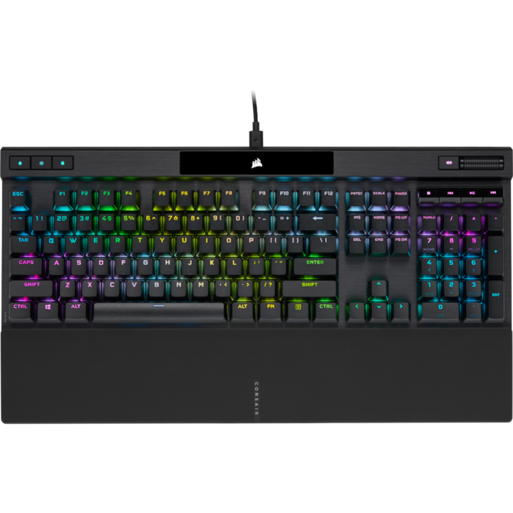 Клавиатура Gaming Corsair K70 RGB PRO, CORSAIR OPX, Черен, NA, RGB осветление, USB