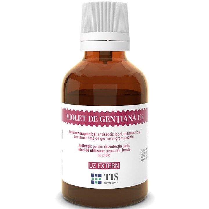 Violet de Gentiana 1% solutie, 25 ml, Tis Farmaceutic