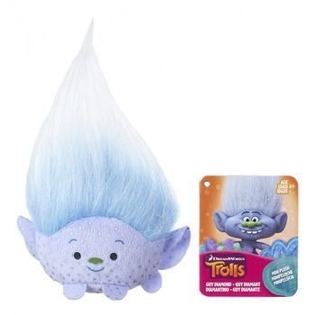 Jucarie de plus mini Trolls, Guy Diamond Jucarie de plus mini Trolls, Guy Diamond