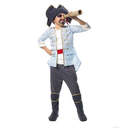 good To kill conspiracy Costum de capitan pirat Imaginarium Party Captain Pirate 116 - 122 cm, 6 -  7 ani, cu haina, pantaloni cu mansete cizme si palarie cu bandana  incorporata - eMAG.ro