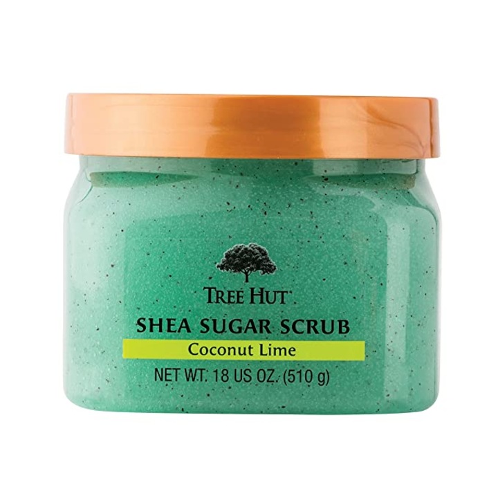 Ultra-hidratáló és hámlasztó kókuszos testradír testápoláshoz, Tree Hut Shea Sugar Scrub, 510g