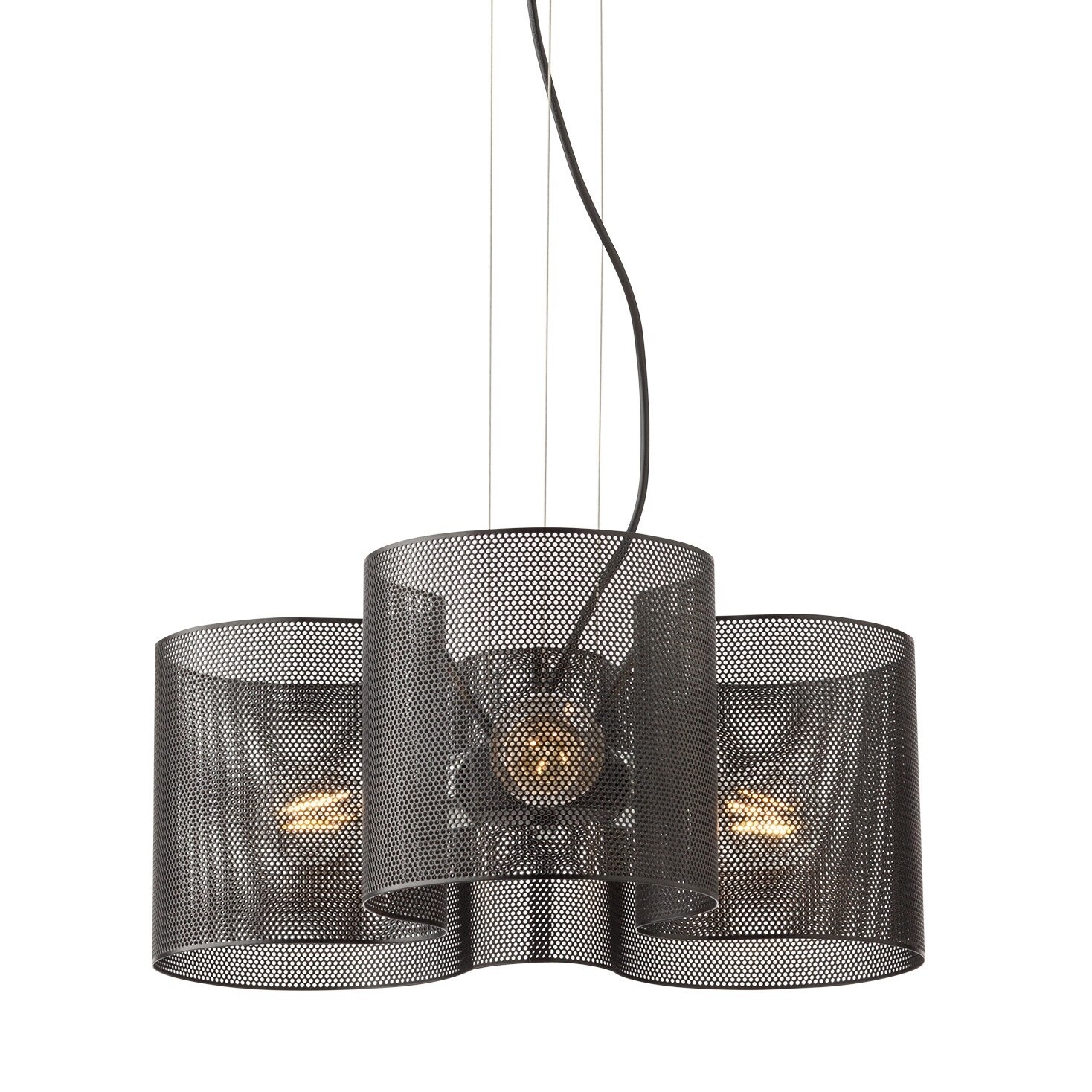Lustra Formi, 3 x E27, neagra - eMAG.ro