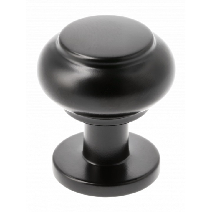 Buton pentru mobilier negru mat Ø22 mm h 32mm stilo