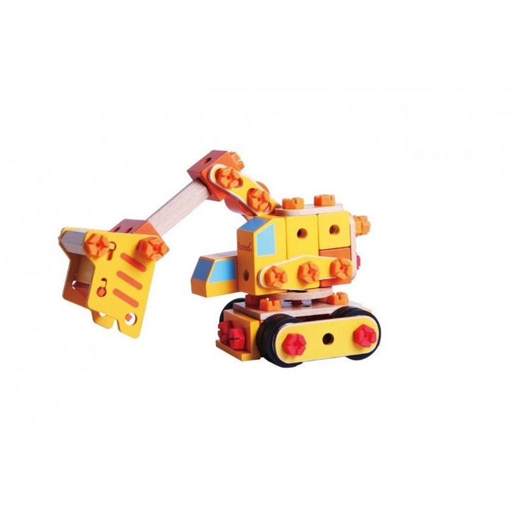 Строителни блокове, Iwood, Дърво/Пластмаса, Многоцветен