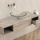 Dulap pentru baie/Blat pentru lavoar, Maro/Hazelnut Oak, Placaj+ Strat melaminat, 20 x 46 x 60 cm