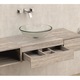 Dulap pentru baie/Blat pentru lavoar, Maro/Hazelnut Oak, Placaj+ Strat melaminat, 20 x 46 x 60 cm