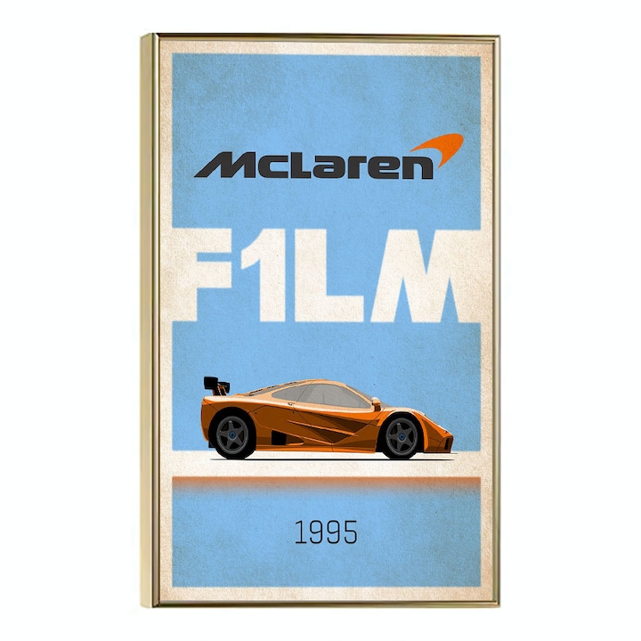 Tablou Poster Inramat, F1LM, 21 x 30 cm, Rama Aurie