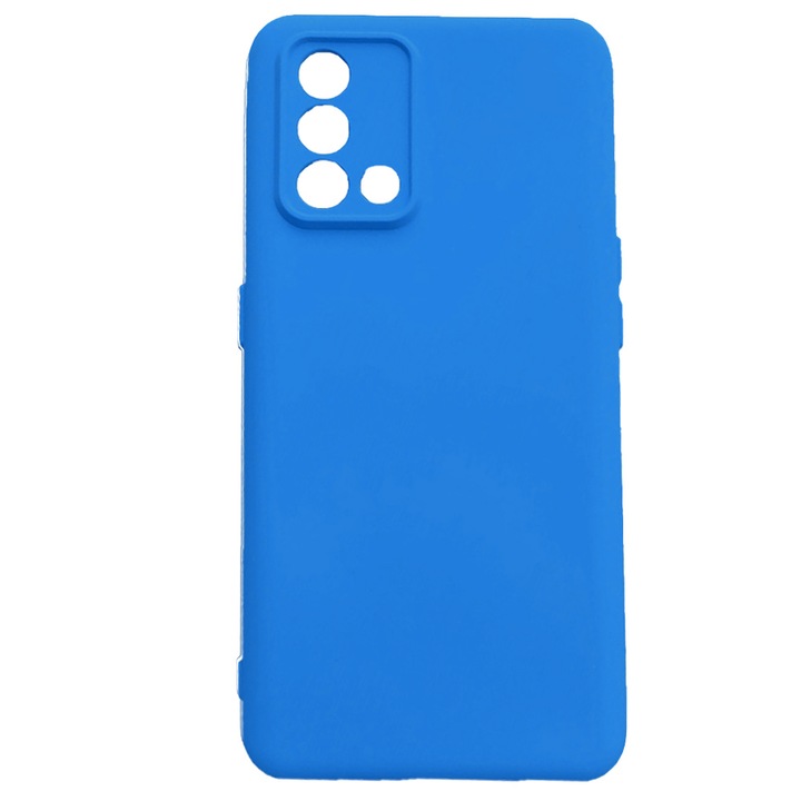 Szilikon tok Oppo A74 4G belső mikroszálas, kameravédelem, kék