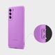 Силиконов калъф за Samsung Galaxy S21FE Интериор Микрофибър, Защита на камерата, Лилав