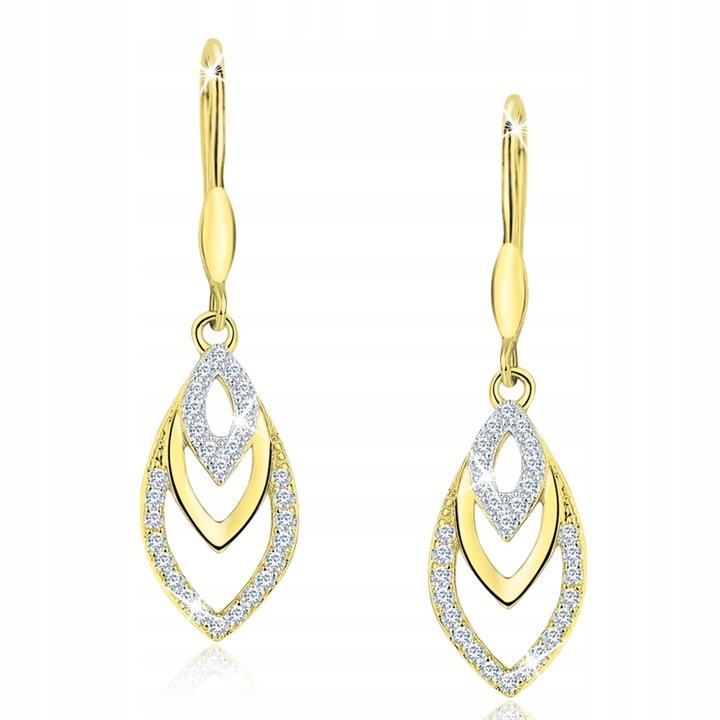 Обеци, Mennica Bydgoska, Сребро, Златисто