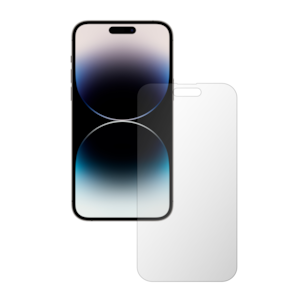 Set 2X Folie Protectie Ecran iSkinz pentru Apple iPhone 14 Pro Max - Full Cut, Invisible Skinz HD, Siliconica Ultra-Clear cu Acoperire Totala, Adeziva si Flexibila