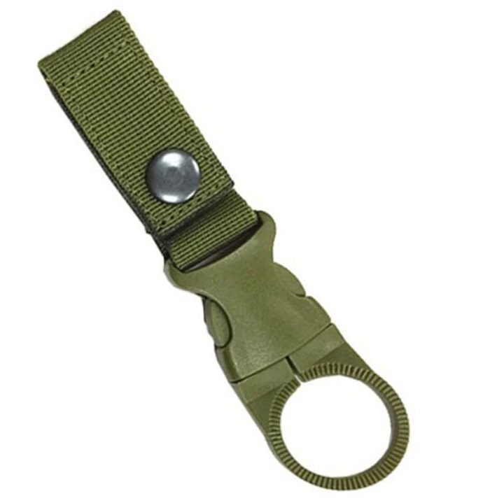 Taktikai Hátizsák Öv Kiegészítő, Vizes Palacktartó, Kulcsok vagy egyéb Tárgyak számára, Olíva Zöld
