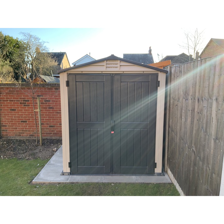 Градинска къща Duramax StoreMate PLUS 6x6, 190x187x 213 см, Сива