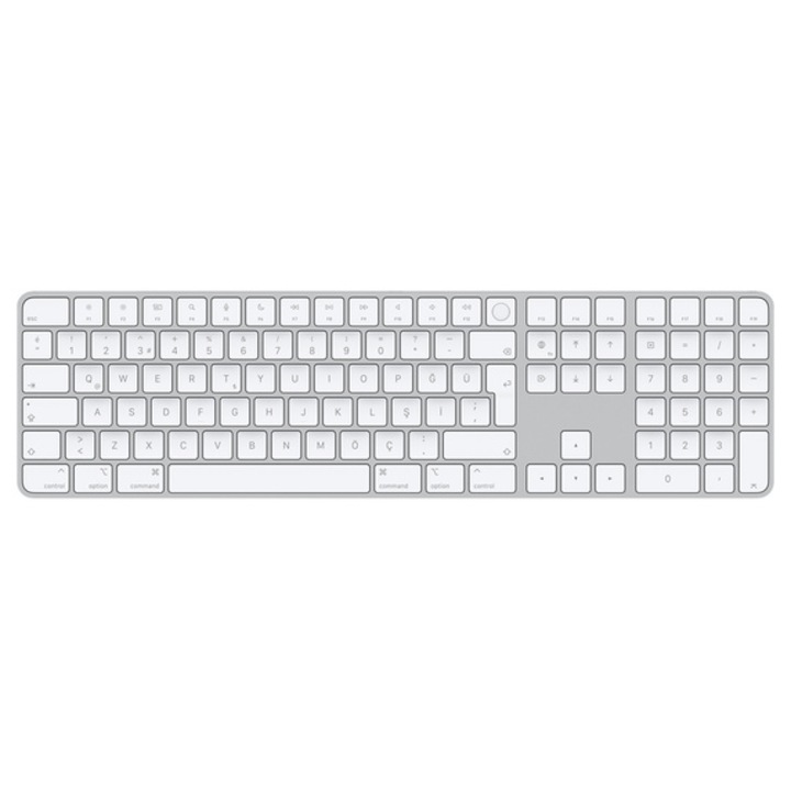 Tastatura Apple Magic, Touch ID, Numeric Keypad, Layout Turca, Silver