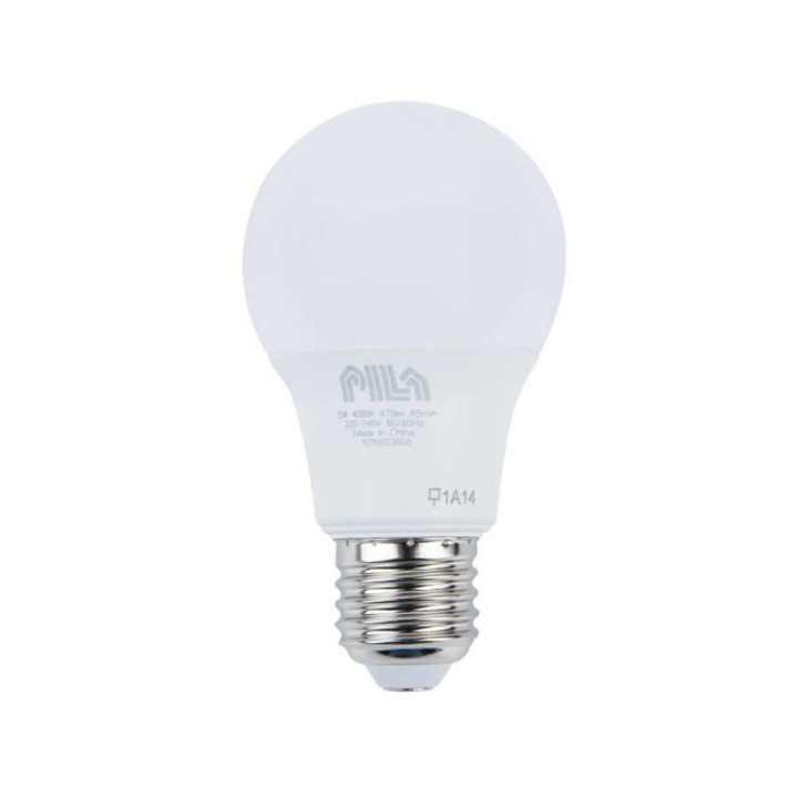 Led izzó, E27 5w, 4000k, 470 lumen, Pila