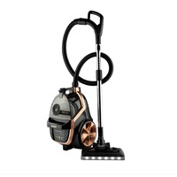 Aspirator fara sac Zass ZVC 22 Gold ProLine, Turbo Cyclonic, 800W, Filtru lavabil WHF Plus, Hepa 13, Recipient colectare transparent 3.1L, Perie cu iluminare LED, Filtru evacuare aer anti-alergic, Auriu