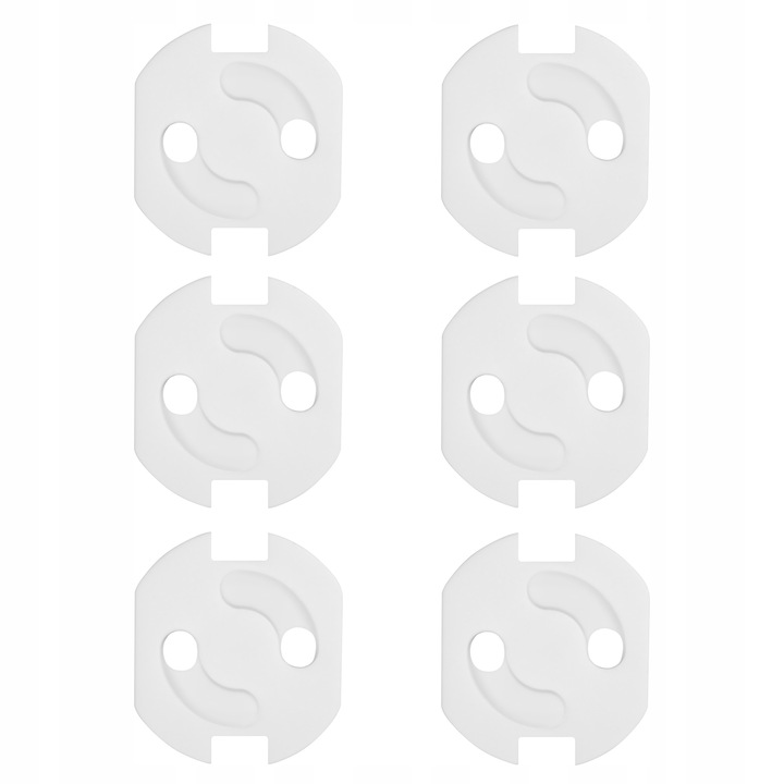 Set protectie prize copii, Bocioland, 6 buc, Alb