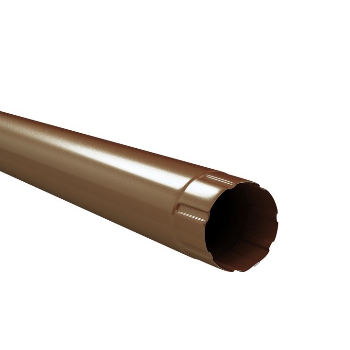 Burlan de scurgere a apei Q90/3ml, dublu-vopsit, grosime 0.60 mm, ral 8003