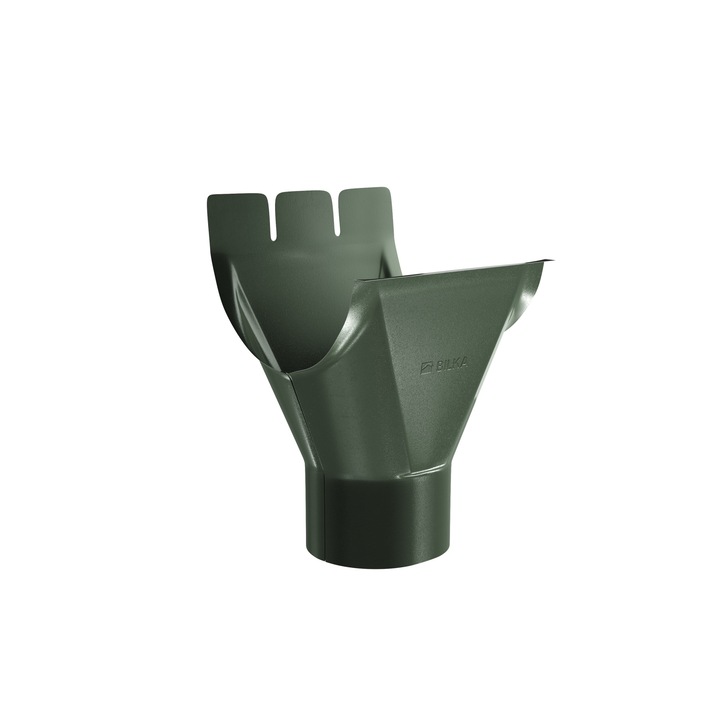 Racord jgheab - burlan Q150/100, dublu-vopsit, grosime 0.60 mm, ral 6020