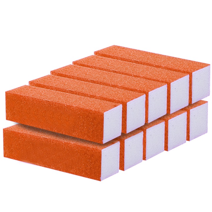 Set 10 buffere unghii Sela, portocaliu