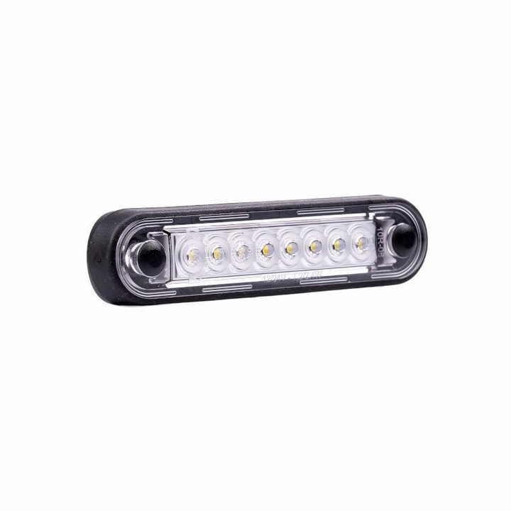 Lámpa mérete 120x27, Vékony, 4 LED, fehér, ovális felületre szerelhető, bullbar FT-073 B LONG Fristom