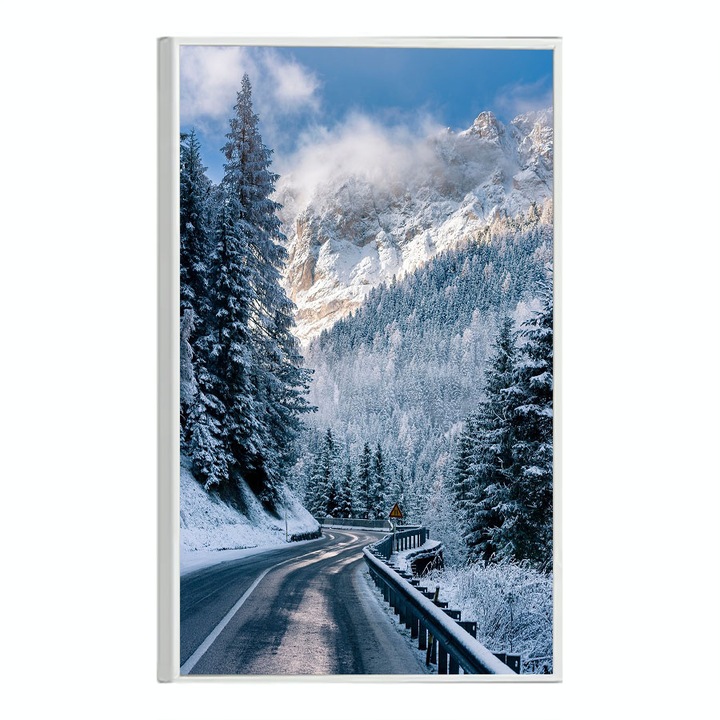 Tablou Poster Inramat, Mountain Roads, 21 x 30 cm, Rama Alba
