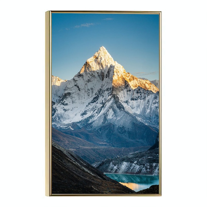 Tablou Poster Inramat, Mountain Peak, 60x40 cm, Rama Aurie