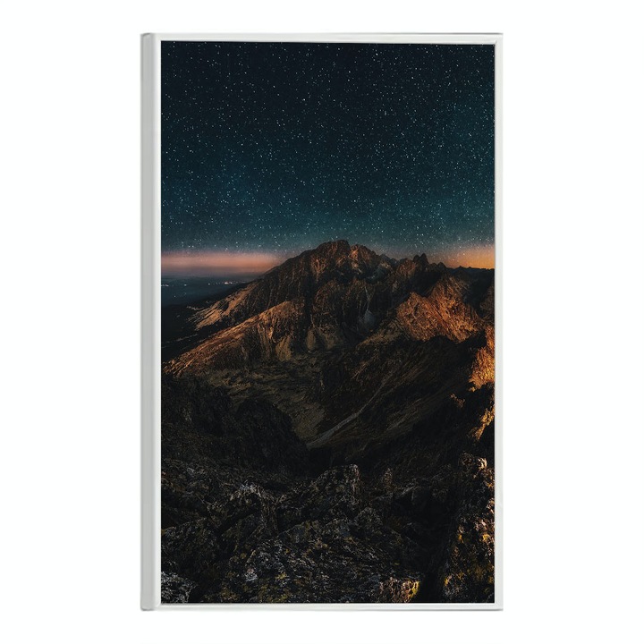 Tablou Poster Inramat, Mountain Sky, 42 x 30 cm, Rama Alba