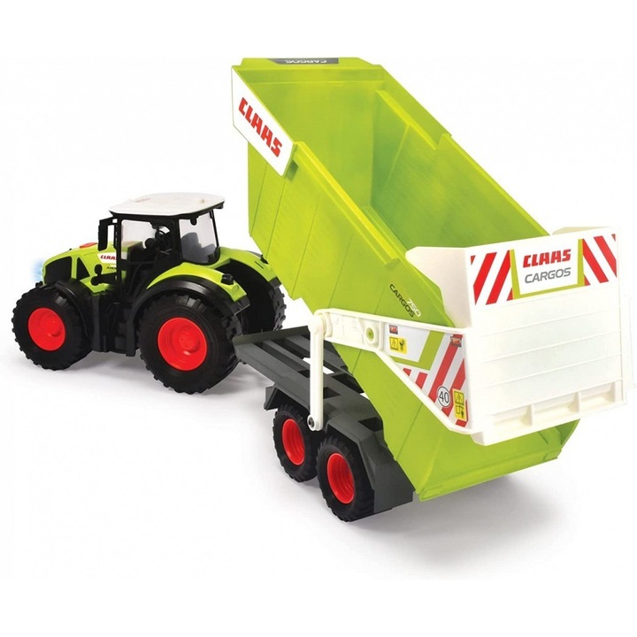 Traktorius su priekaba Dickie Toys Claas, 64cm