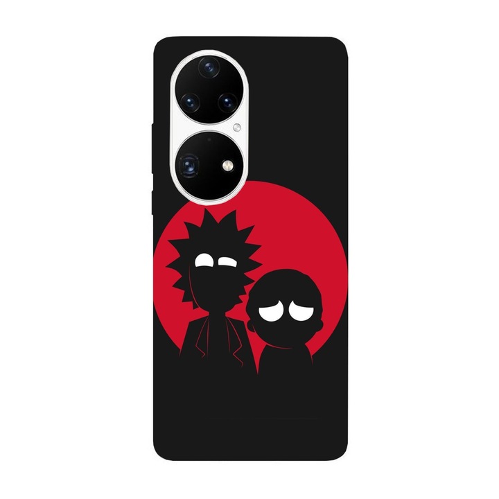 Капак, съвместим с Huawei Mate 40 модел Scared Morty, силикон, TPU, обратно