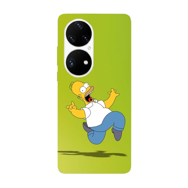 Кейс съвместим с Huawei P40 модел Scared Homer Simson, силикон, TPU, обратното