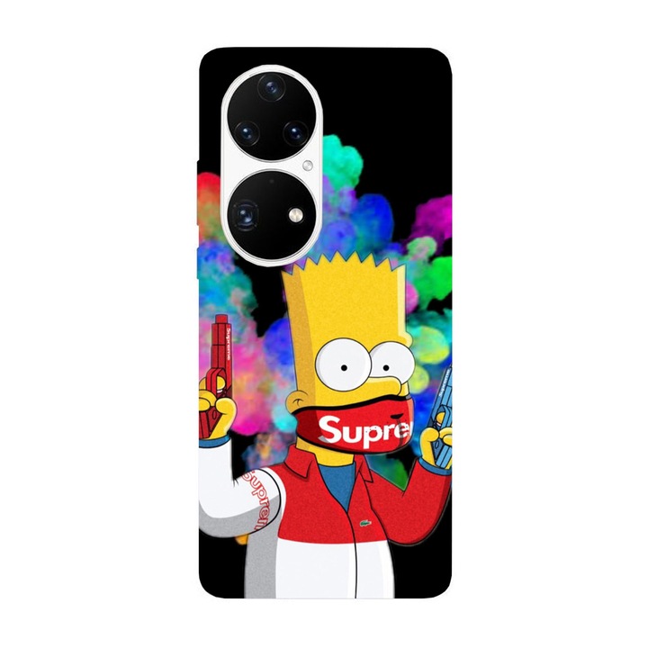Кейс съвместим с Huawei P40 модел Supreme Bart Simson, силикон, TPU, обратното