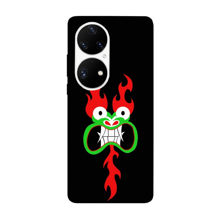 Кейс съвместим с модел Huawei Mate 40 Pro Angry Aku Samurai Jack, силикон, TPU, обратното